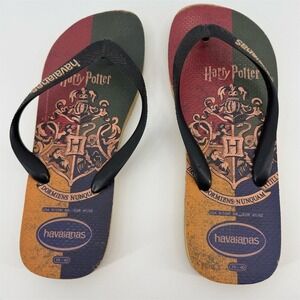 Havaianas Harry Potter Gryffindor Flip Flops Unisex Size 10 Multicolor‎